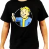 Bioworld Fallout Vault Boy (Red Circle) Thumbs Up Boy's Black T-Shirt
