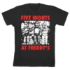 Bioworld Five Nights At Freddy's "Red Letters" Boy's Black T-Shirt