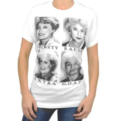 Bioworld The Golden Girls Graphic Slang Adult White T-Shirt