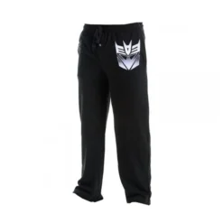 Bioworld Transformers Decepticon Logo Adult Men's Black Lounge Pants