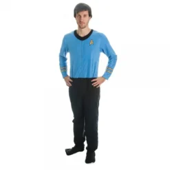 Bioworld Star Trek Men's Blue Union Suit