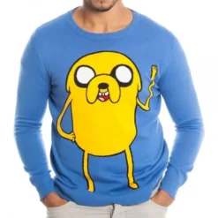 Bioworld Adventure Time Jake Adult Blue Knit Sweater