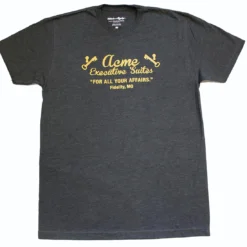 Crowded Coop, LLC Kitsch On The Rocks Acme Executive Suites Men's Grey T-Shirt