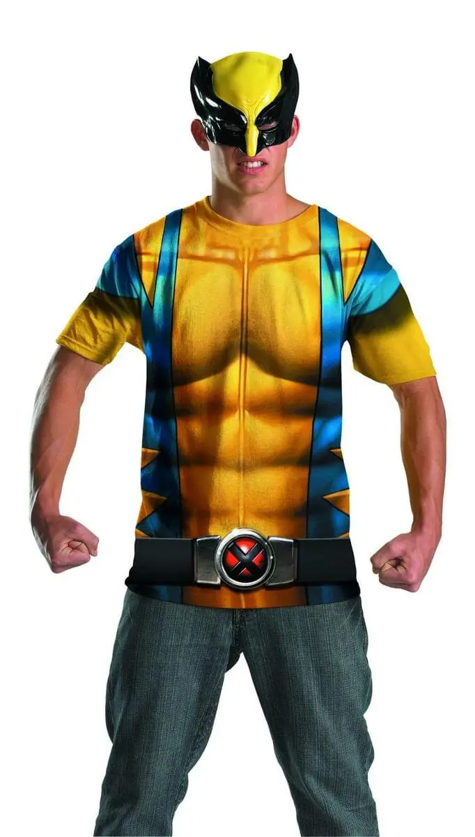 Disguise Marvel Wolverine T-Shirt & Mask Costume Kit Adult