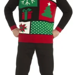 Forum Novelties Jolly Holiday Ugly Christmas Sweater Adult