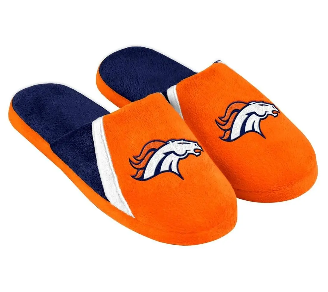 Forever Collectibles Denver Broncos NFL Swoop Logo Slide Slippers