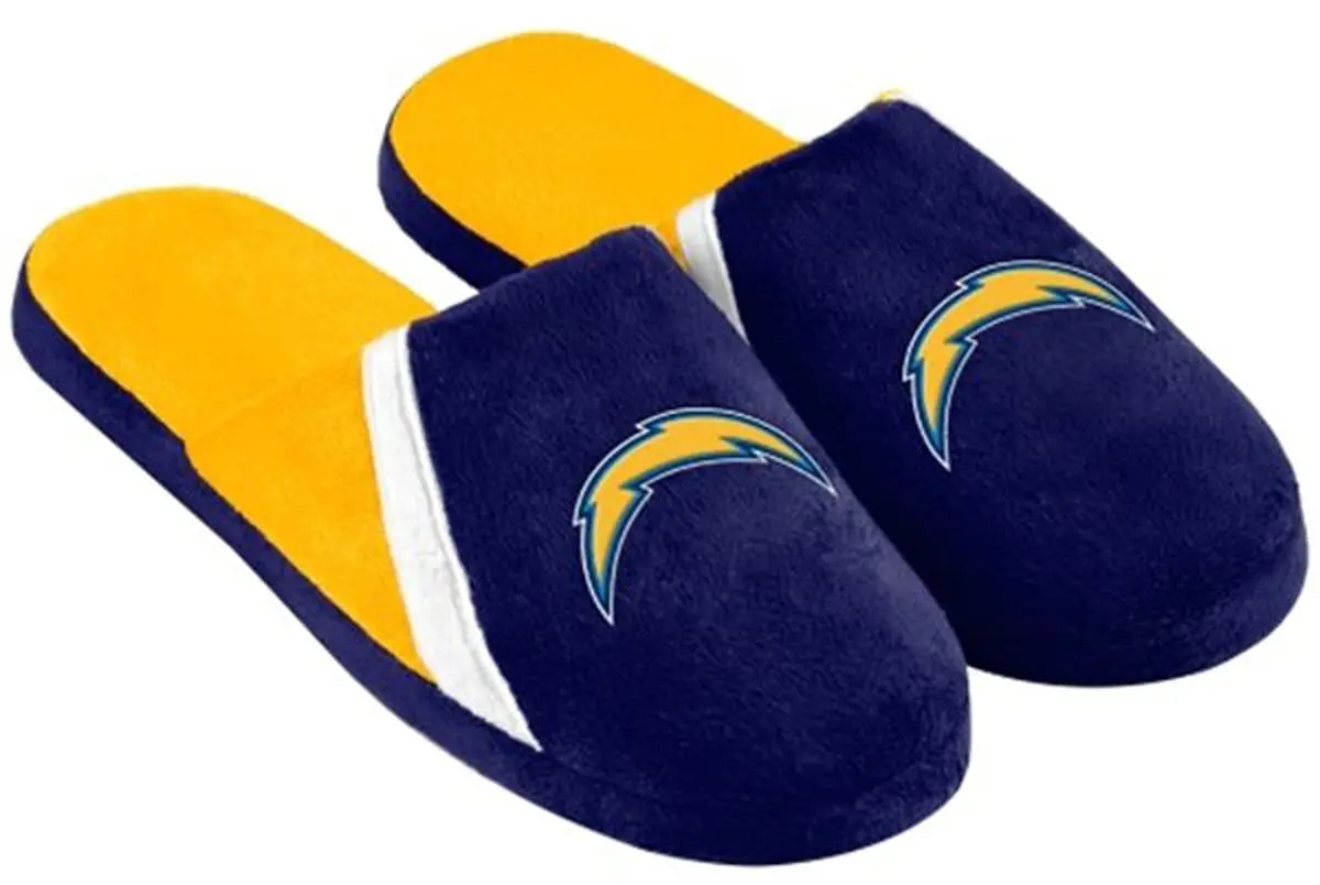 Forever Collectibles San Diego Chargers NFL Swoop Logo Slide Slippers