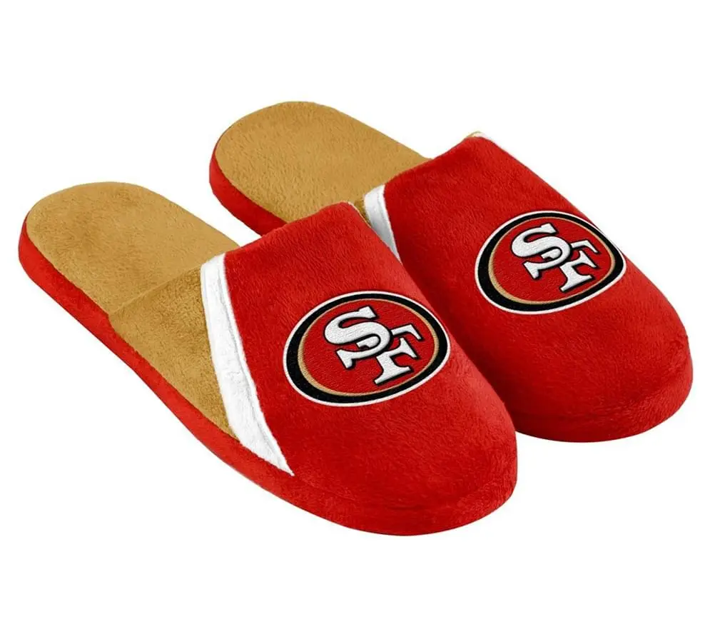 Forever Collectibles San Francisco 49ers NFL Swoop Logo Slide Slippers - Image 2