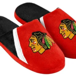Forever Collectibles Chicago Blackhawks NHL Swoop Logo Slide Slippers