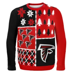 Forever Collectibles Atlanta Falcons Busy Block NFL Ugly Sweater