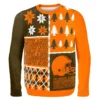 Forever Collectibles Cleveland Browns Busy Block NFL Ugly Sweater