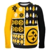 Forever Collectibles Pittsburgh Steelers Busy Block NFL Ugly Sweater