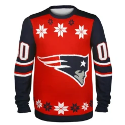 Forever Collectibles New England Patriots Team Jersey NFL Ugly Sweater