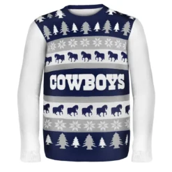 Forever Collectibles Dallas Cowboys Wordmark NFL Ugly Sweater