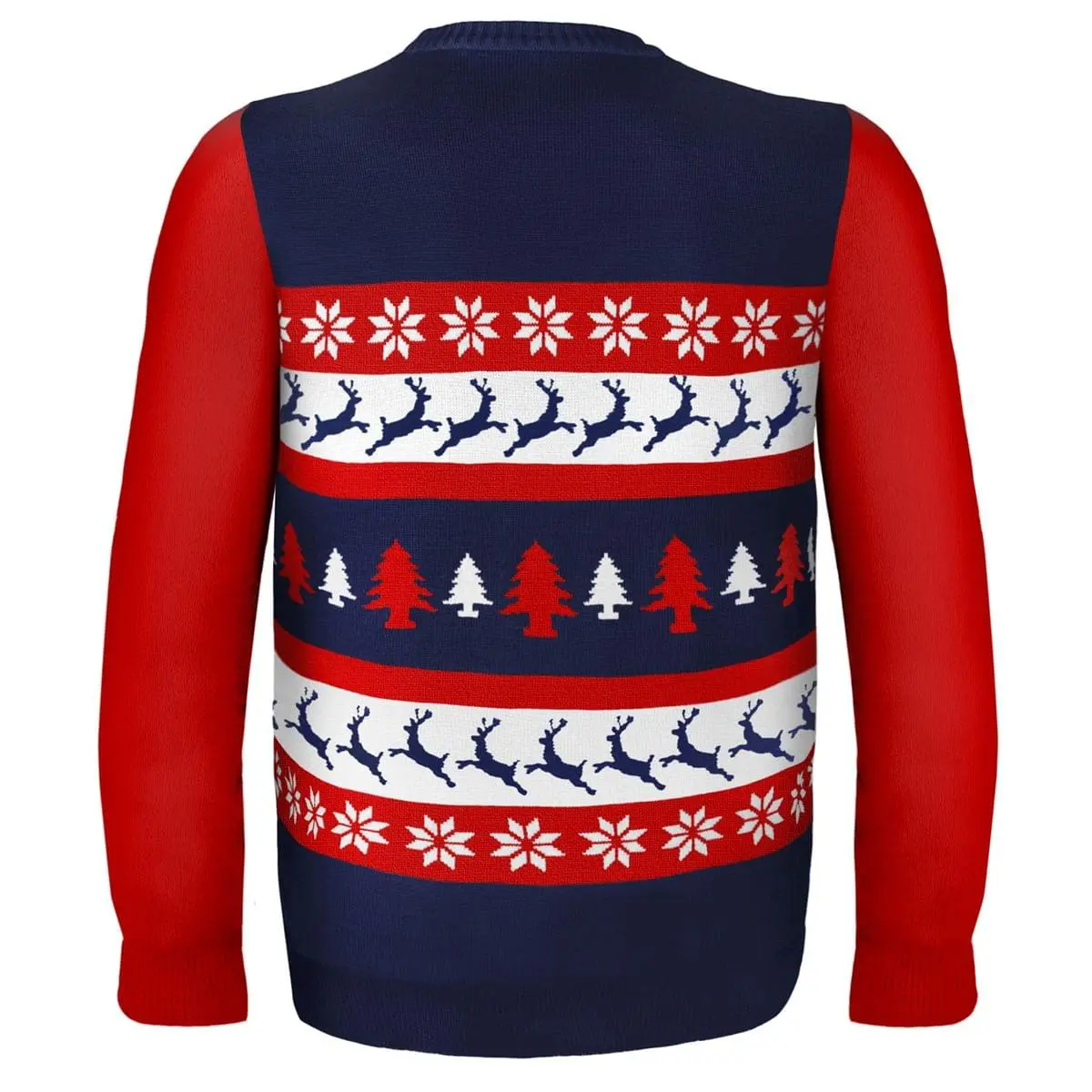 Forever Collectibles New England Patriots Wordmark NFL Ugly Sweater - Image 2