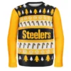 Forever Collectibles Pittsburgh Steelers Wordmark NFL Ugly Sweater