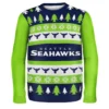 Forever Collectibles Seattle Seahawks Wordmark NFL Ugly Sweater