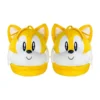 Great Eastern Entertainment Co. Sonic The Hedgehog Tails Head Adult Plush Slippers | One Size Fits All