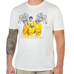 Goodie Two Sleeves The Golden Girls 'On Wednesdays We Wear Gold' Men's T-Shirt | Comfort Fit