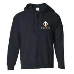 Gaya Entertainment Escape Gaming "Escape" Black Zip-Up Women's Hoodie
