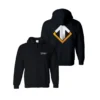 Gaya Entertainment Escape Gaming Large Logo Black Zip-Up Men's Hoodie