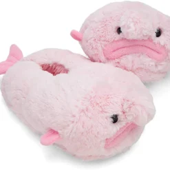 UNCUTE Blobfish Pink Unisex Plush Slippers | One Size Fits Most