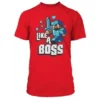 JINX Inc. Minecraft Like A Boss Premium Red T-Shirt Youth