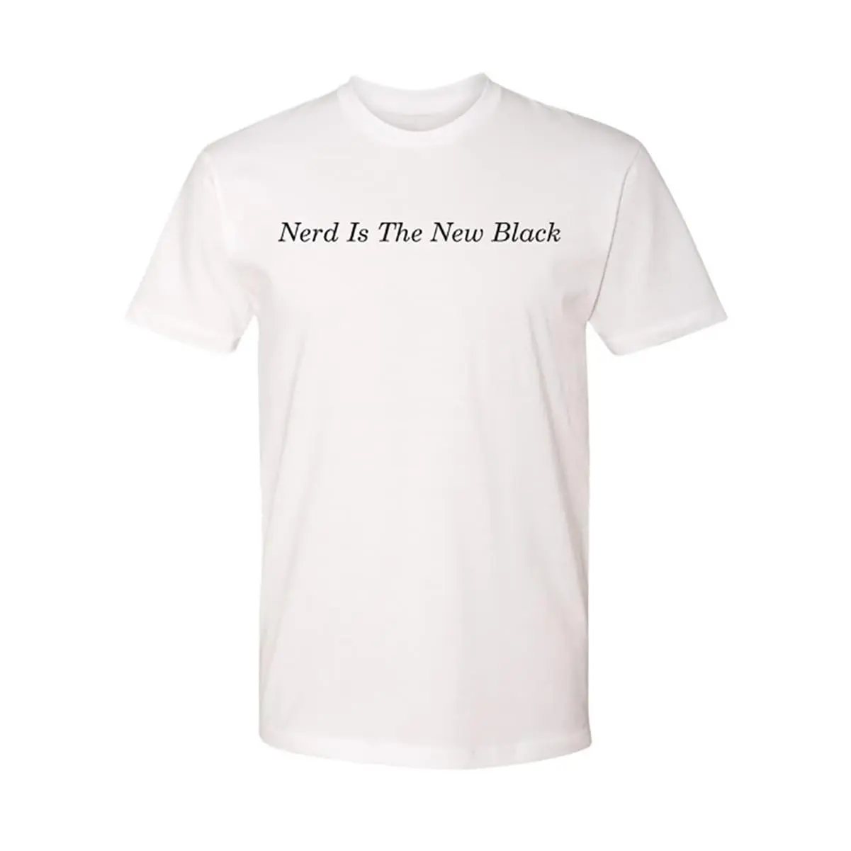 Jakprints Inc. Black-ish Nerd Is The New Black Adult White T-Shirt