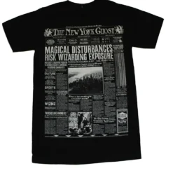 Harry Potter NY Ghost Adult Black T-Shirt - Loot Crate Exclusive