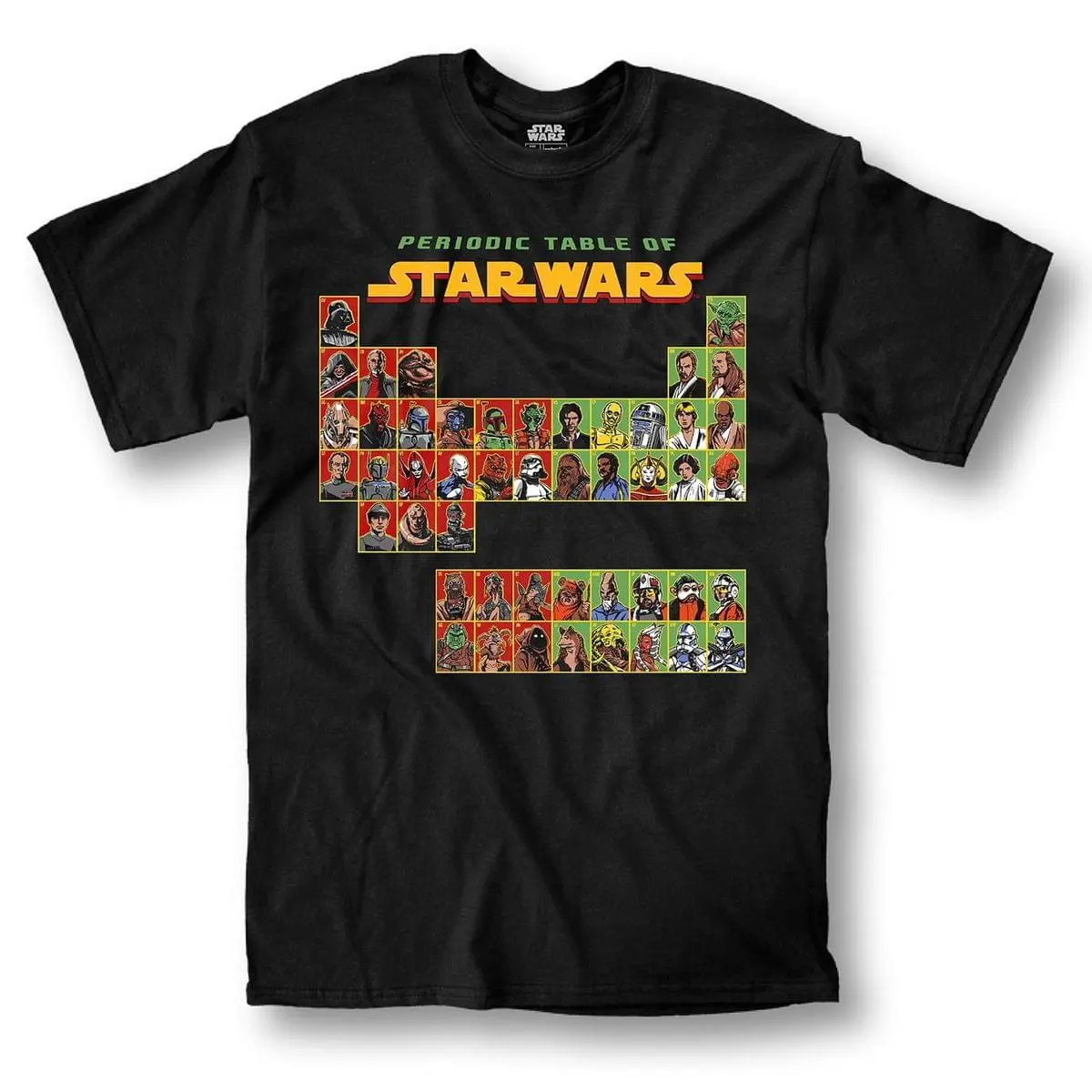 Mighty Fine Star Wars Periodic Table Adult T-Shirt