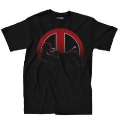 Mighty Fine Marvel Deadpool Shadows Men's T-Shirt