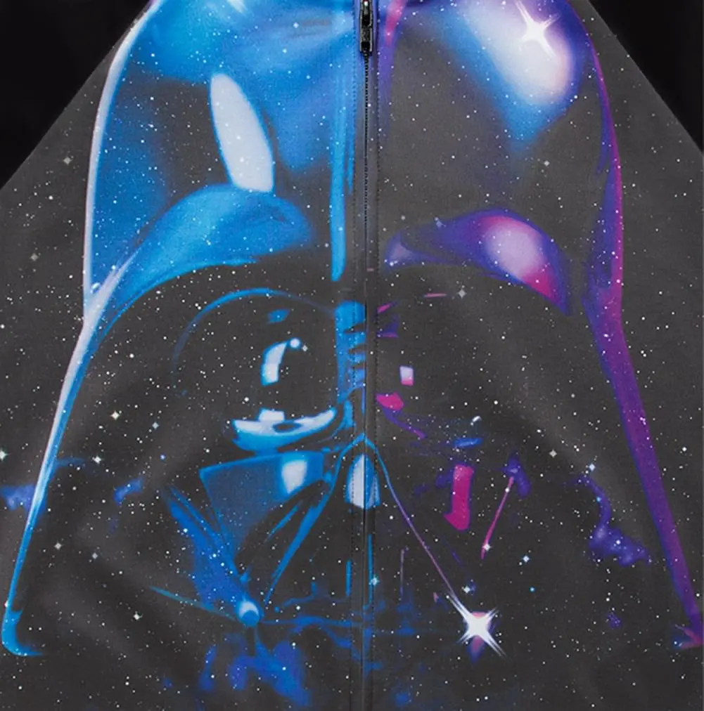Mighty Fine Star Wars Darth Vader Space Women's Light Jacket - Image 3