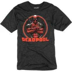Mighty Fine Marvel Comics Stern Deadpool Adult T-Shirt