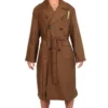 Ukonic Doctor Who 10th Doctor Brown Trench Coat Styled Men's Robe