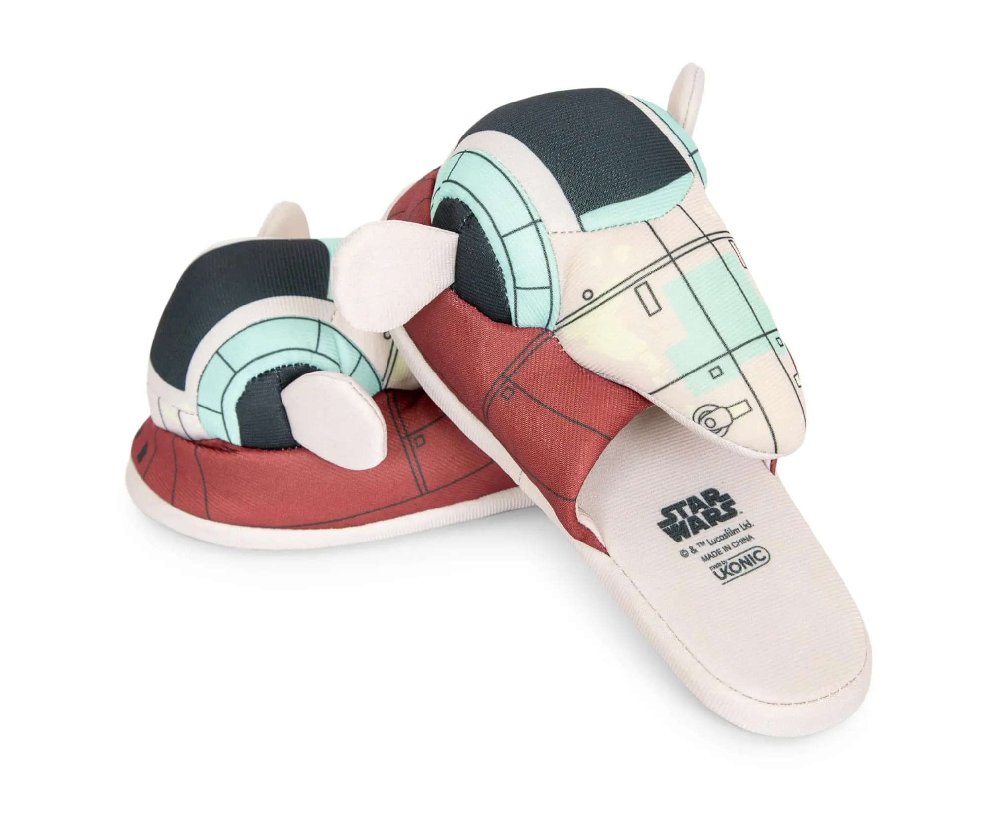 Ukonic Star Wars Boba Fett Firespray Gunship Unisex Slippers For Adults