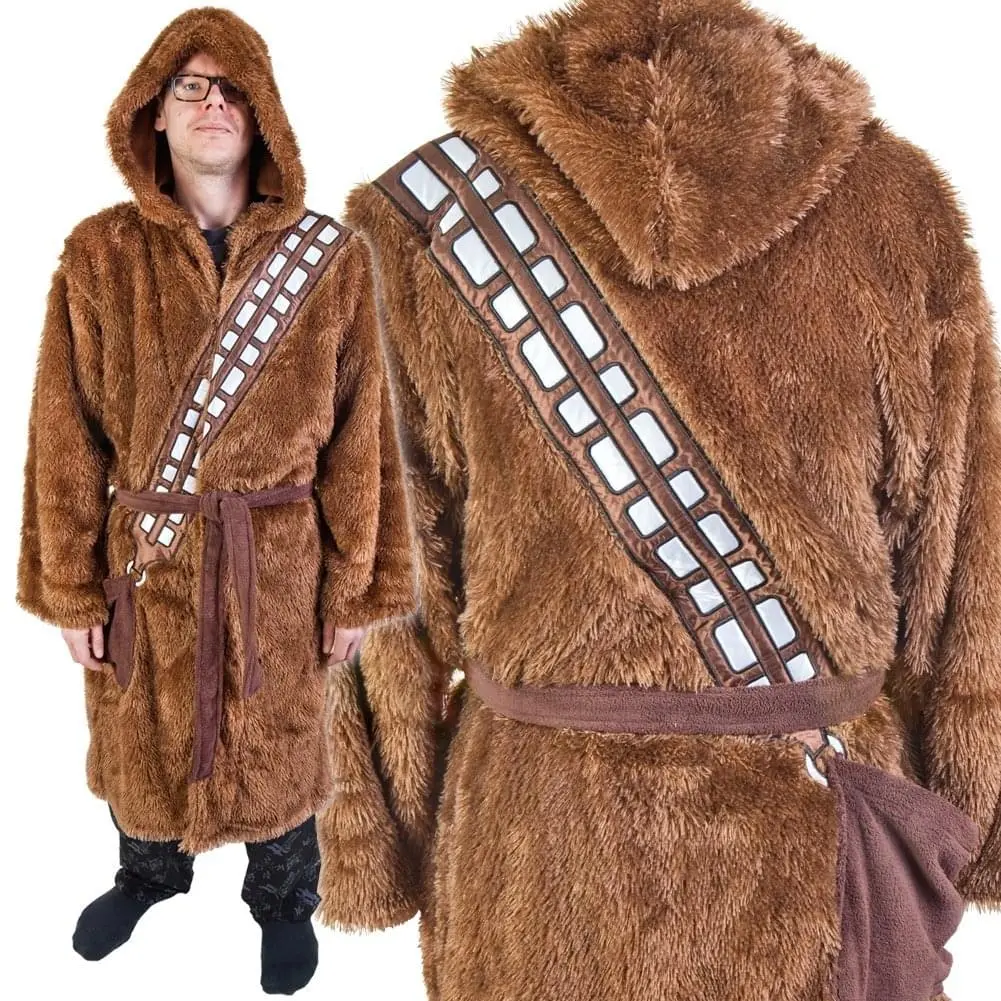 Ukonic Star Wars Chewbacca Fleece Hooded Adult Robe - Image 2