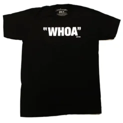 Ripple Junction Blossom "Whoa" Men's Black Cotton T-Shirt