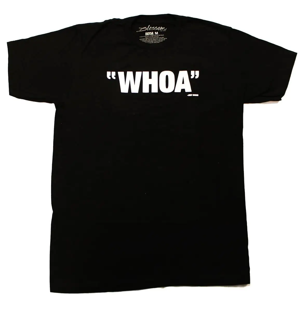 Ripple Junction Blossom "Whoa" Men's Black Cotton T-Shirt
