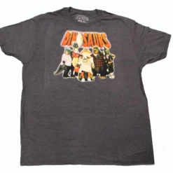 Ripple Junction ABC's Dinosaurs Logo & Cast Men's Grey T-Shirt