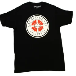Ripple Junction Scrubs "Sacred Heart Hospital" Men's Black T-Shirt