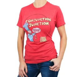 Ripple Junction Schoolhouse Rock! “Conjunction Junction” Adult T-Shirt - Red