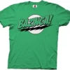 Ripple Junction Big Bang Theory Bazinga Green Lantern Colors Adult T-Shirt