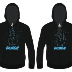 Ripple Junction Big Bang Theory Bazinga Spock Hand Adult Hoodie Sweatshirt