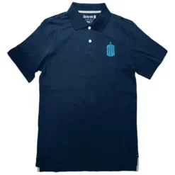 Ripple Junction Doctor Who Blue Logo Polo Adult