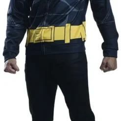 Rubies Batman DC Comics Zip-up Hoodie Half Mask Adult