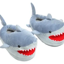 ThinkGeek, Inc. Shark Plush Adult Slippers