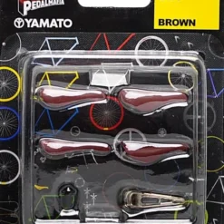 Yamato Pedal Id 1:9 Scale Bicycle: Saddle Set: Brown