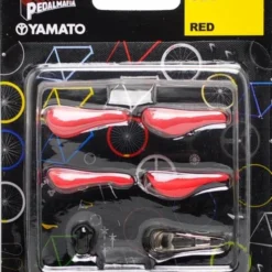 Yamato Pedal Id 1:9 Scale Bicycle: Saddle Set: Red