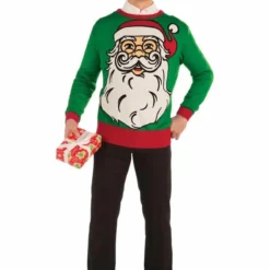 Forum Novelties Big Santa Ugly Christmas Sweater Adult