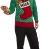 Forum Novelties Nice Stocking Ugly Christmas Sweater Adult